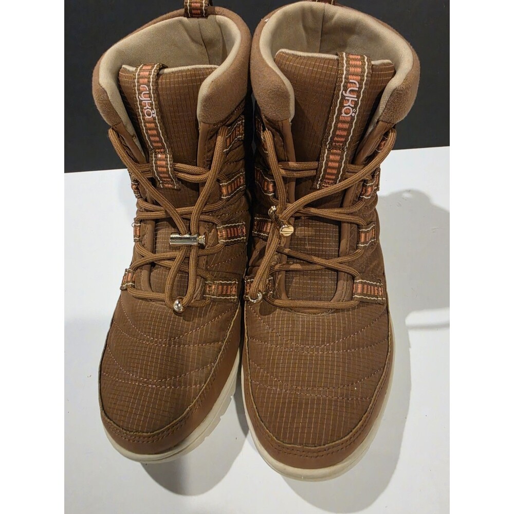 Ryka Senna Brown Quilted Winter Boots Womens Size 8.5M 8.5 Ultra Lightweight